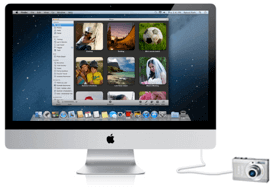 Connect camera to Mac computer